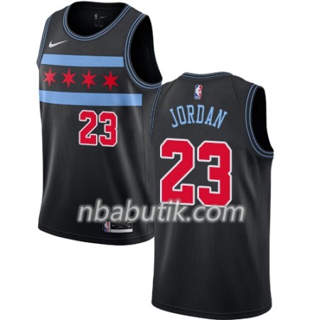 NBA Mænd Trøje Chicago Bulls Michael Jordan 23 2018-19 Nike City Edition Sort Swingman